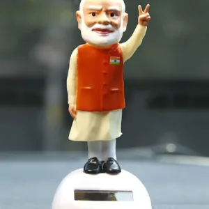 Creative New Car Dashboard Idol PM Narender Modi ji Statue Solar Power Body Shaking Hand & Body for Car, Home Decor Offroading