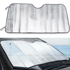 Car Sunshade Summer Car Window Sunscreen Heat Insulation Foldable Sun Shade for Front Windshield UV Block, Sun Visor Shield Sun Reflective Sun Blind for Auto Interior Protection