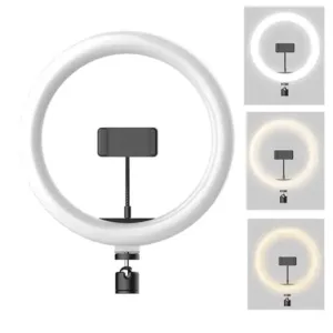 12 Inch LED Ring Light Studio Light | 3 Color Lighting Modes | Adjustable Brightness for Vlogging, Reels & Photography