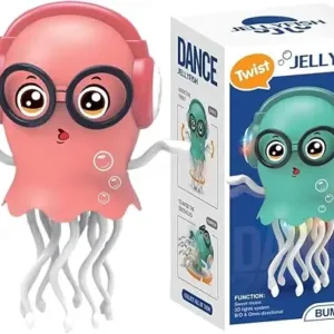 Dancing Jellyfish Toy with 360° Rotating Tentacles | Light-Up Musical Interactive Kids Toy | Battery Powered Dancing & Educational Toy | Random Color