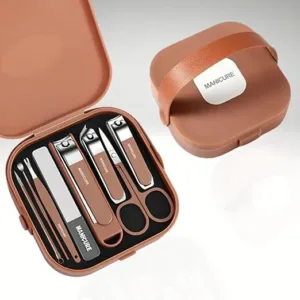 8-in-1 Nail Clipper Set | Stainless Steel Manicure & Pedicure Kit for Men & Women | Portable Nail Care & Grooming Tool Set