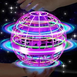 Magic Flying Orb Ball Toy | 360° Hand-Controlled Boomerang Spinner | USB Rechargeable RGB LED Hover Ball for Kids & Adults | Multicolor